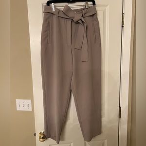 Aritzia Wilfred Tie Front Pants - Tan/Beige